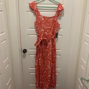 Eloquii Summer Maxi Dress with Ruched Back